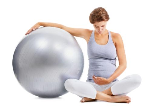 Prenatal ball exercises